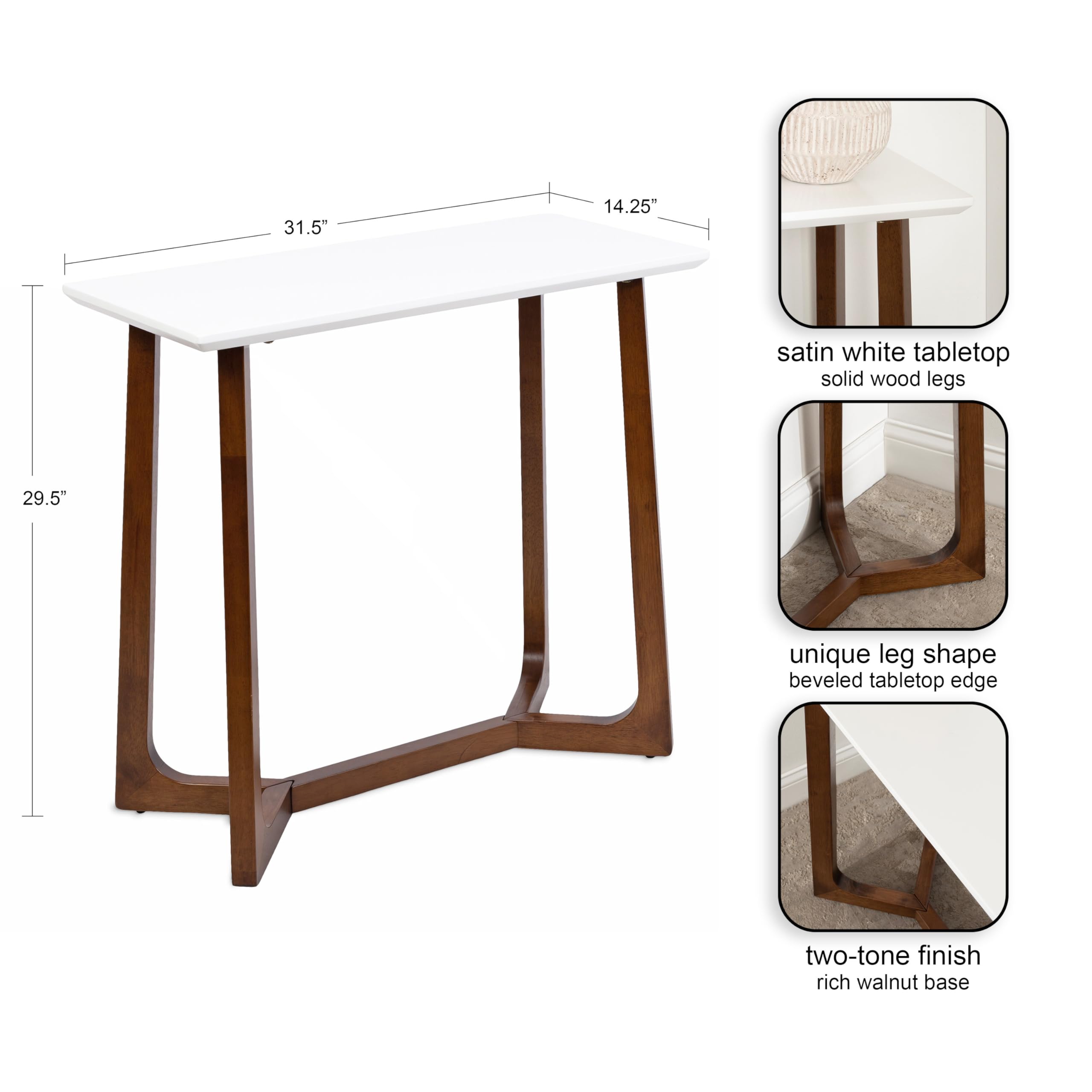 WHAT WE WANT Extention table ウォルナット Walker Edison Furniture Company Mid-Century Modern Oval